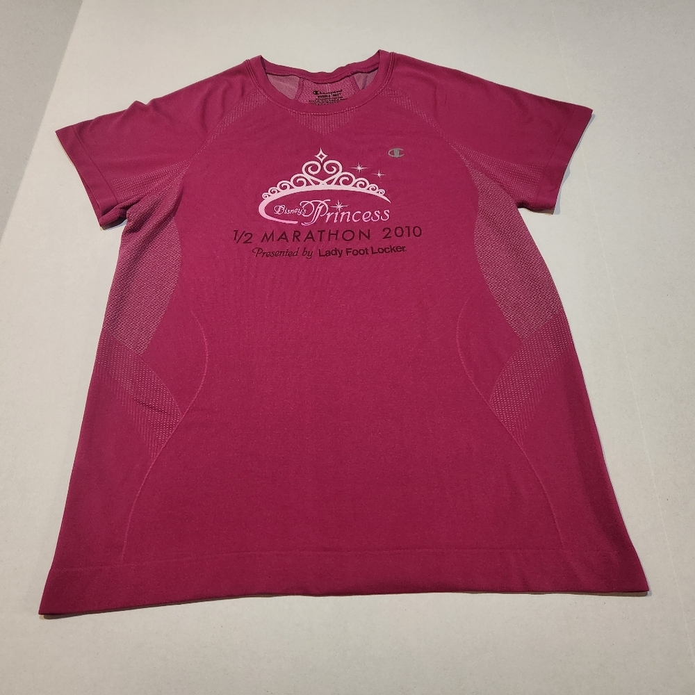 Womens Disney's Princess Half Marathon 2010 Champion Double Dry Tech Shirt Med